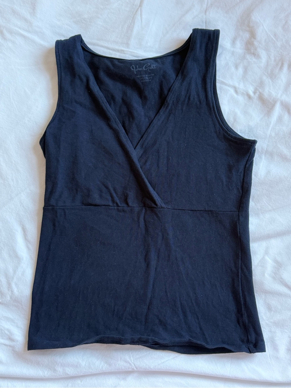 John Galt Brandy Melville Navy Surplice Tank